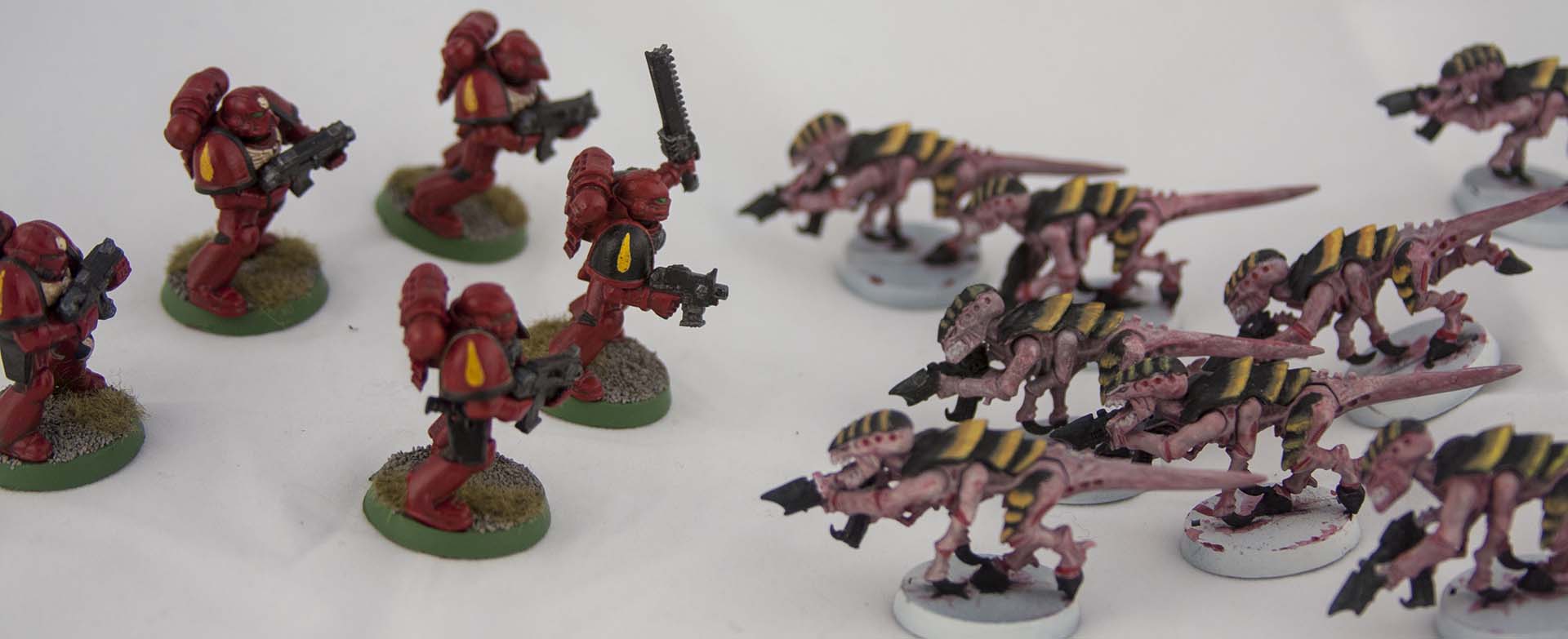 Blood Angels fight with Tyranids